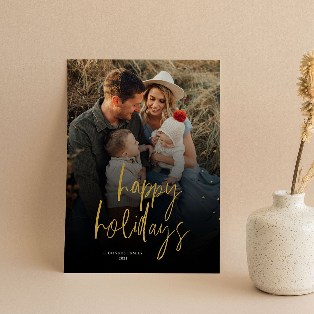 Gold Foil - Holiday Card Template-Template-Salsal Design