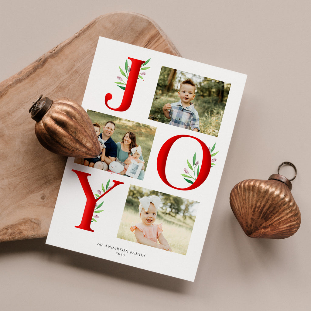 Modern Joy - Holiday Card Template-Template-Salsal Design