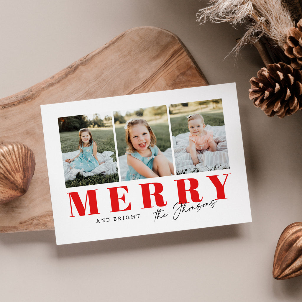 Stylish Merry - New year Card Template-Template-Salsal Design