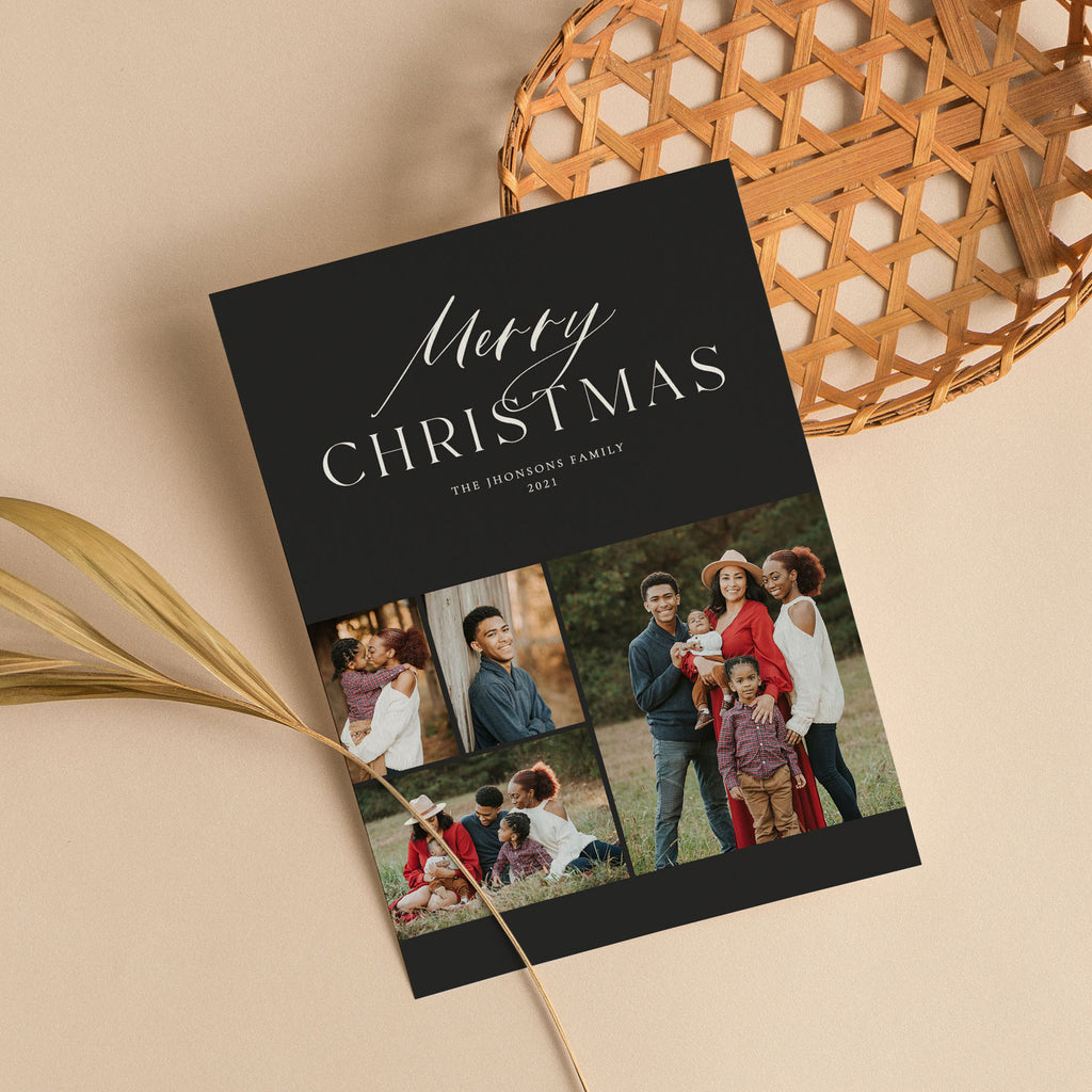 Signature Black - Christmas Card Template-Template-Salsal Design