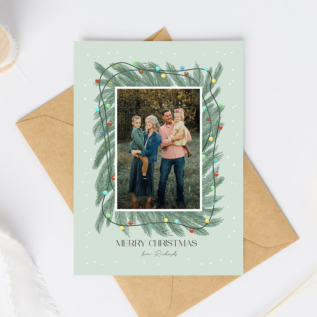 Olive Green - Christmas Card Template-Christmas Card-Salsal Design