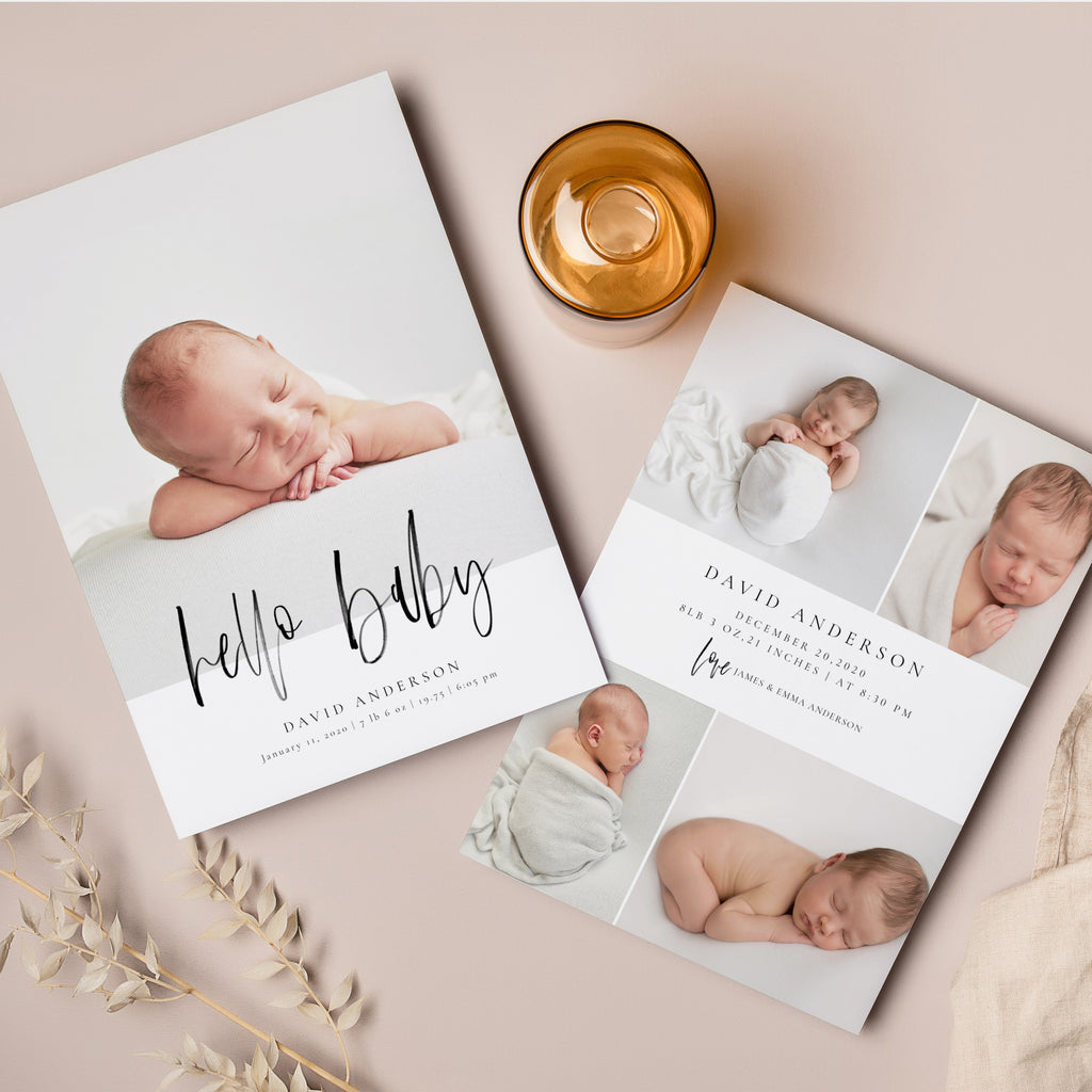 Hello Baby - Birth Announcement Template-Template-Salsal Design
