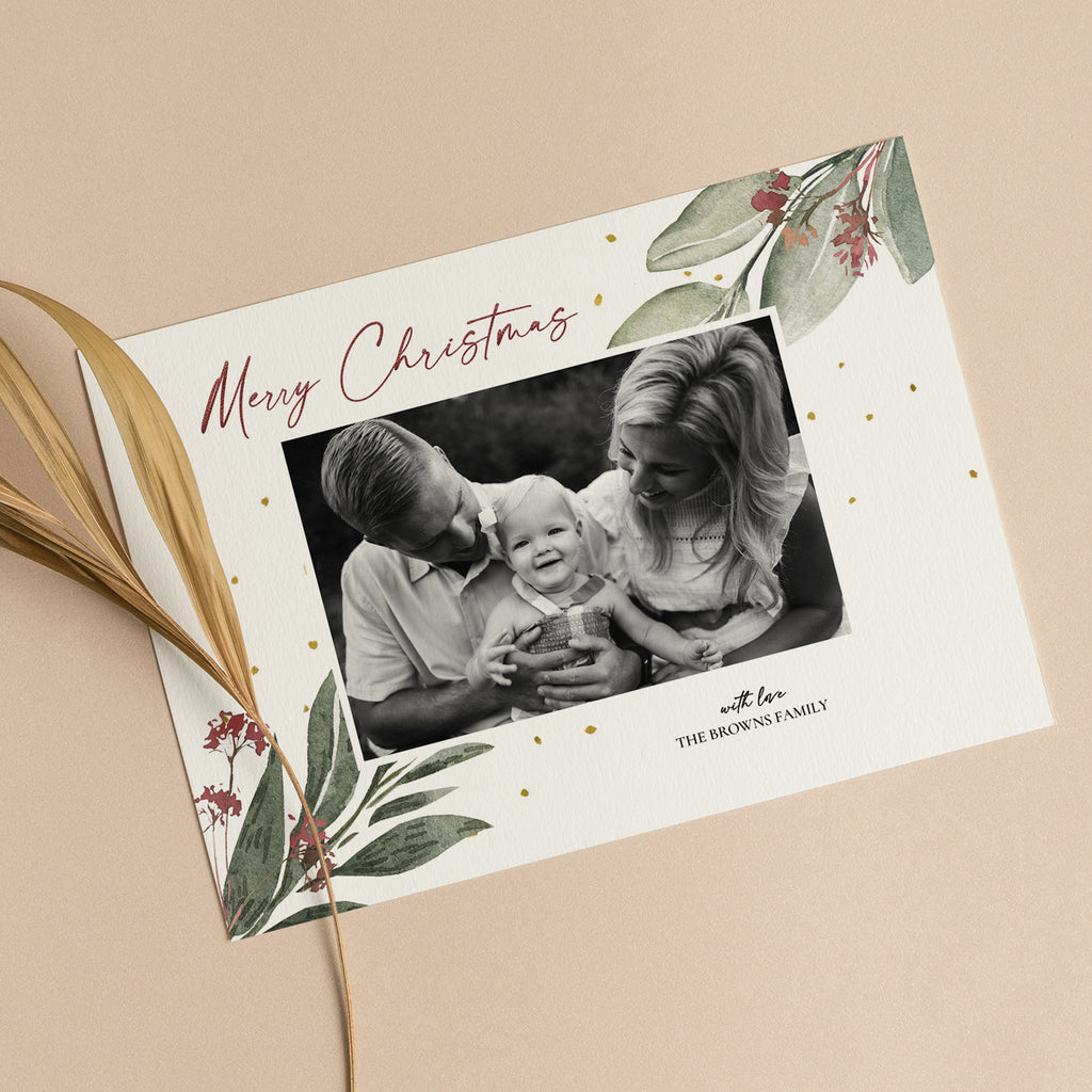 Holiday Blessings - Christmas Card Template-Template-Salsal Design