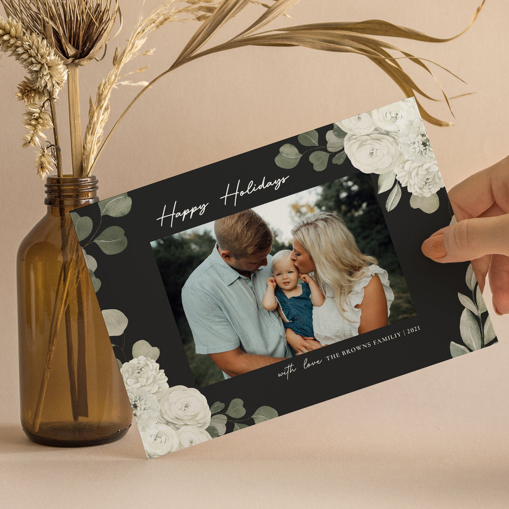 Holiday Bloom - Holiday Card Template-Template-Salsal Design