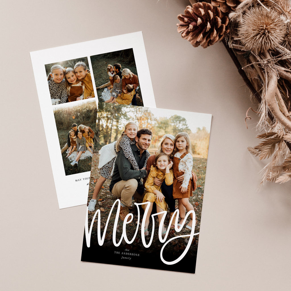 Modern Type - Christmas Card Template-Template-Salsal Design