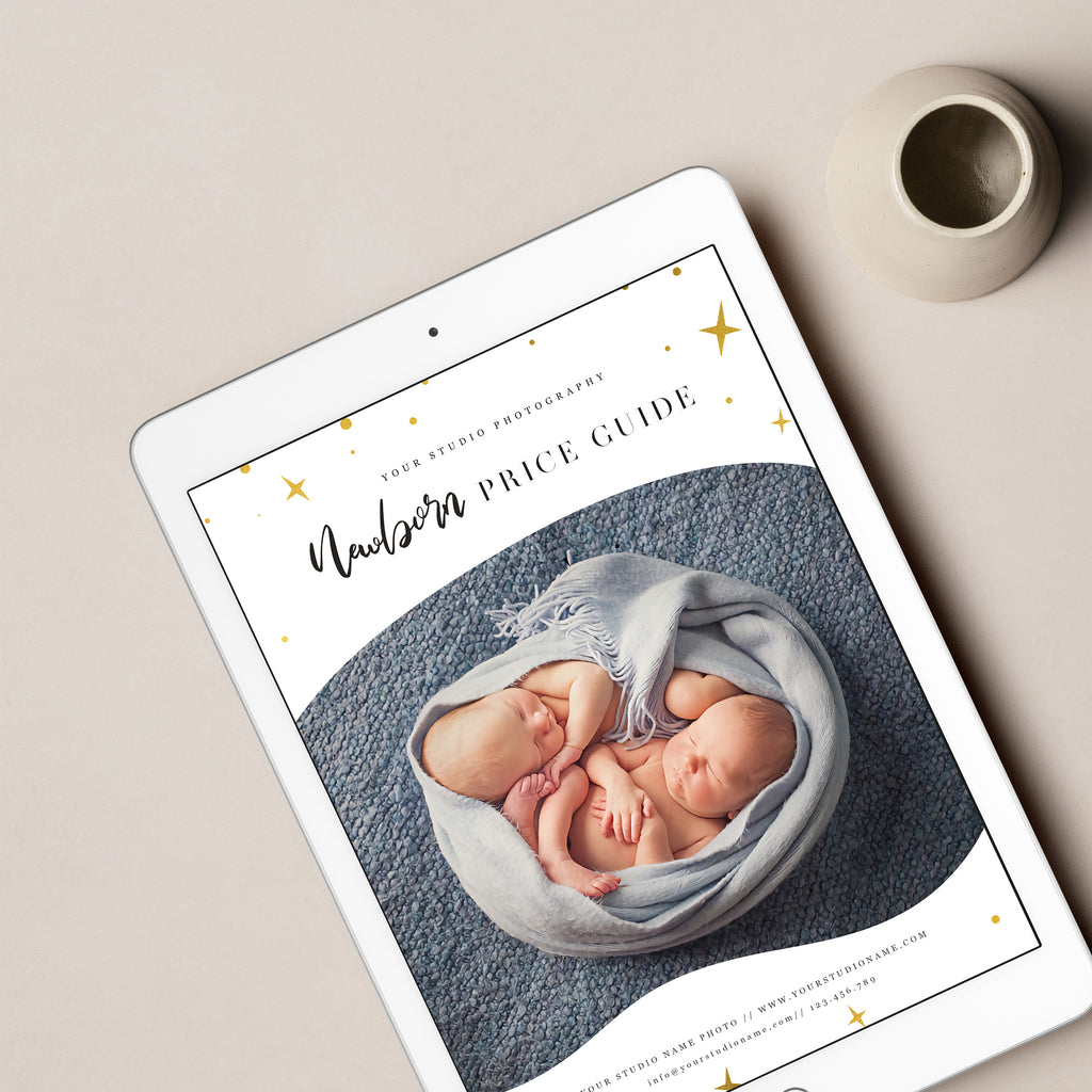 Stars - Newborn Photography Price Guide Template-Template-Salsal Design