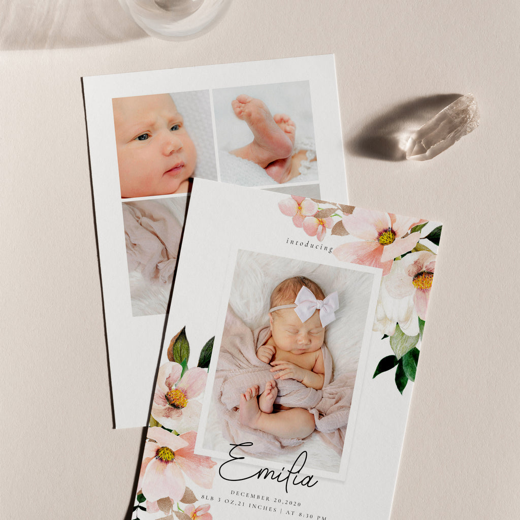 Emila - Birth Announcement Template-Template-Salsal Design