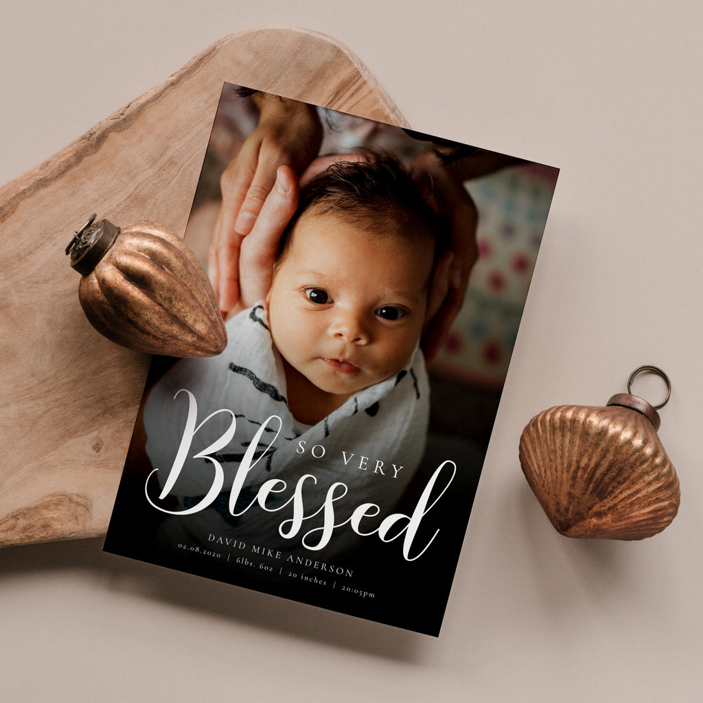 Very Blessed - Christmas Card Template-Template-Salsal Design