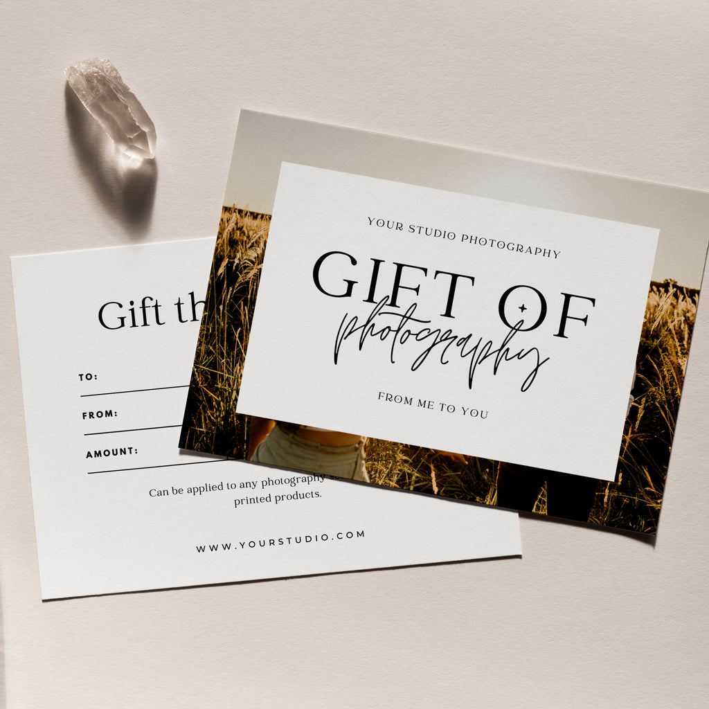 Simple Frame - Photographer Gift Certificates Template-Template-Salsal Design