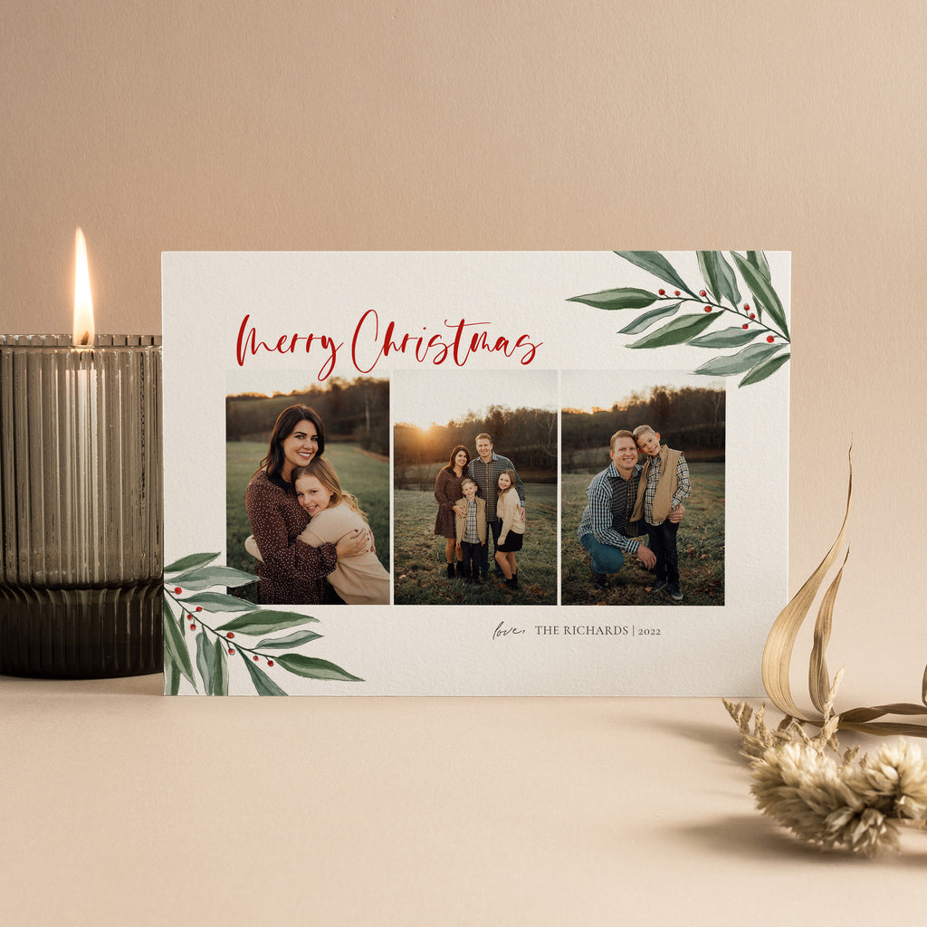 Blooming Year - Christmas Card Template-Christmas Card-Salsal Design