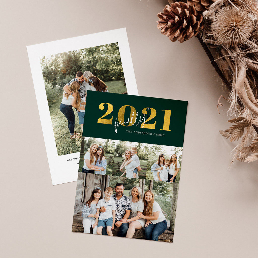 Finally 2021 - New year Card-Template-Salsal Design