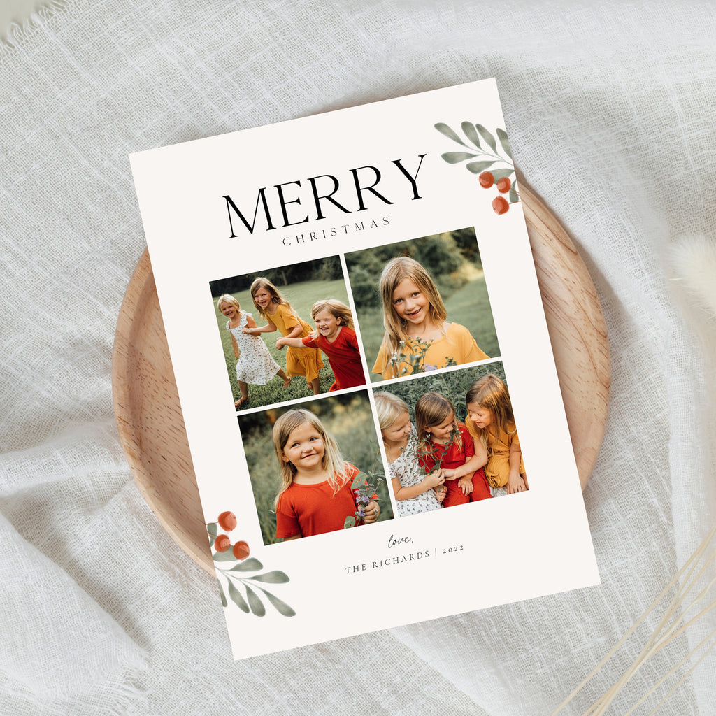 Unique Moments - Christmas Card Template-Christmas Card-Salsal Design