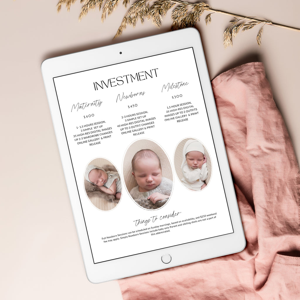 Beautiful Little One - Newborn Magazine Template-Template-Salsal Design