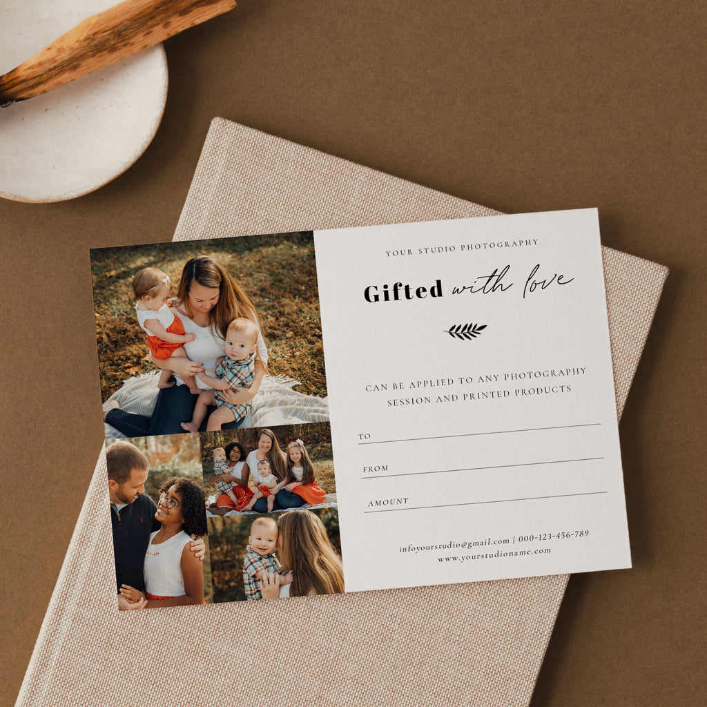 Gift of Love - Photographer Gift Certificates Template-Template-Salsal Design