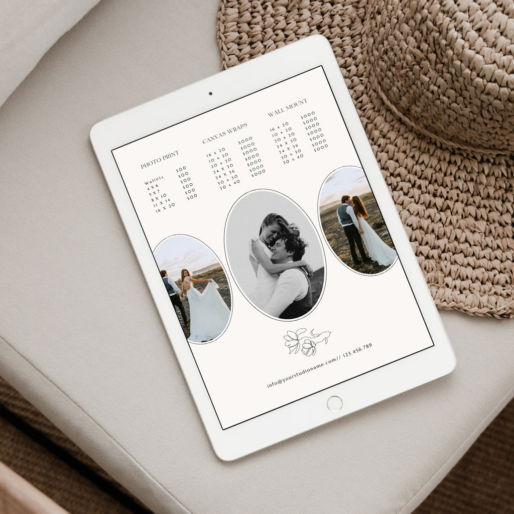 Simple Classic - Wedding Photography Price Guide Template-Template-Salsal Design