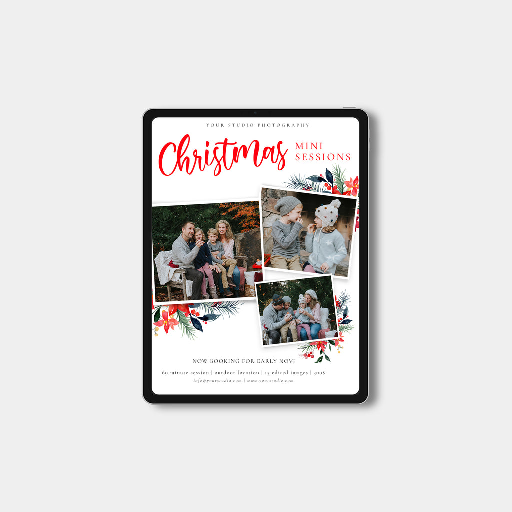 Playful Layout - Christmas Mini Session Template-Template-Salsal Design
