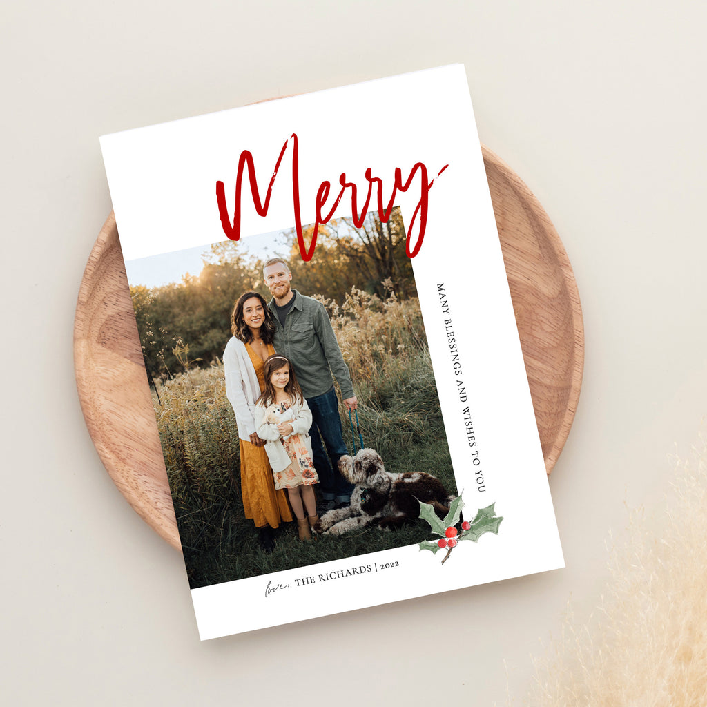 Modern Collage - Christmas Card Template-Christmas Card-Salsal Design
