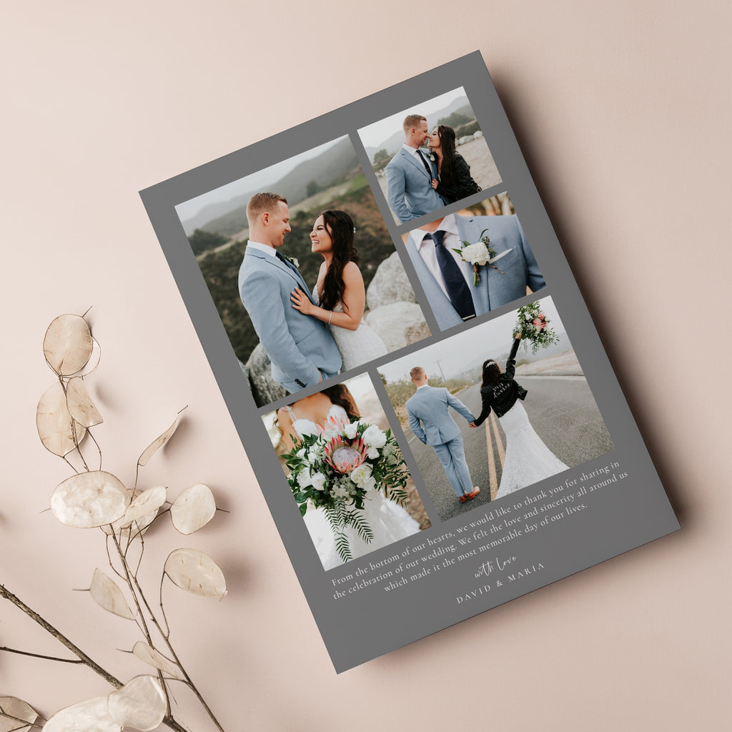 In Love - Wedding Thank You Card Template-Template-Salsal Design