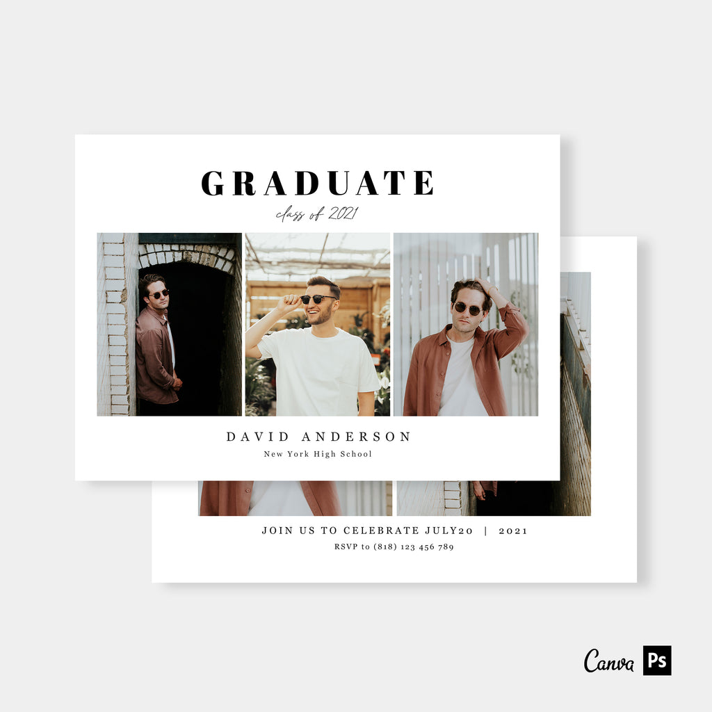Just Simple - Graduation Announcement Template-Template-Salsal Design