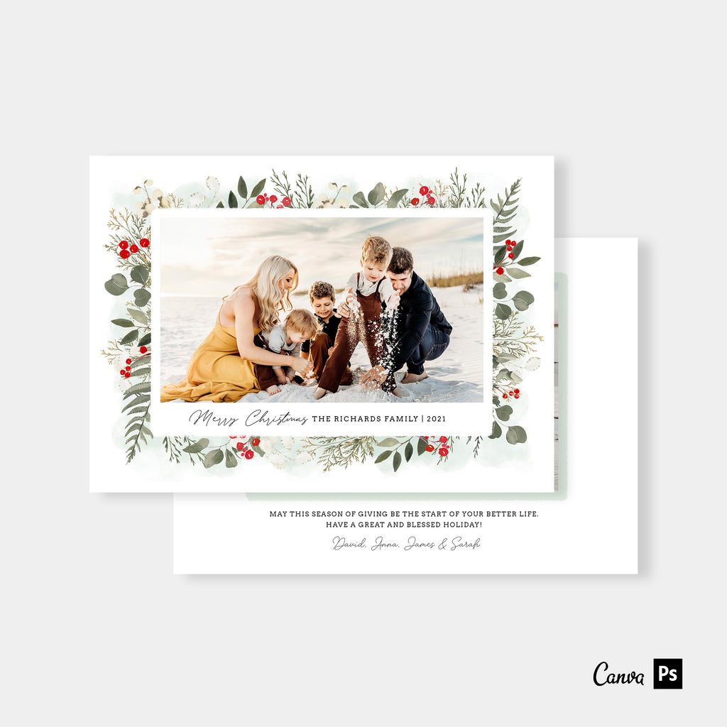 Our Gift Of Joy - Christmas Card Template-Template-Salsal Design